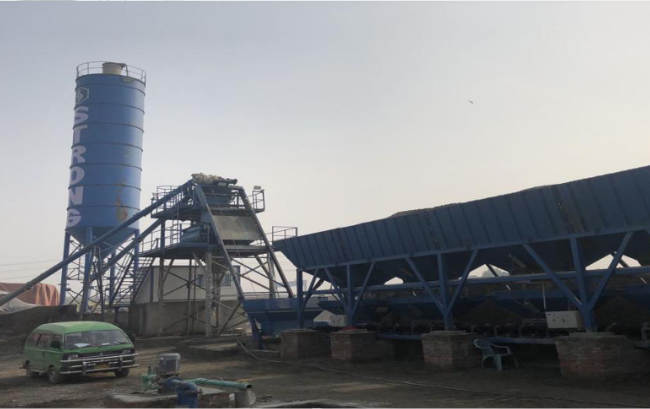 E3H-075提升斗（底部卸料）版混凝土搅拌站应用于巴基斯坦瓜达尔口岸项目建设-混凝土搅拌装备-永利集团股份