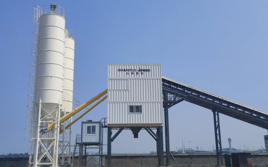 E5R-180混凝土搅拌站效劳四川双流国际机场提质刷新工程-混凝土搅拌装备-永利集团股份